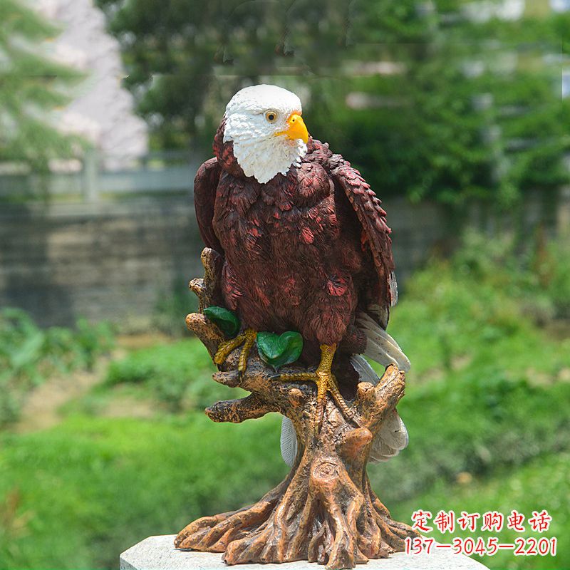 三明金羽老鹰玻璃钢雕塑