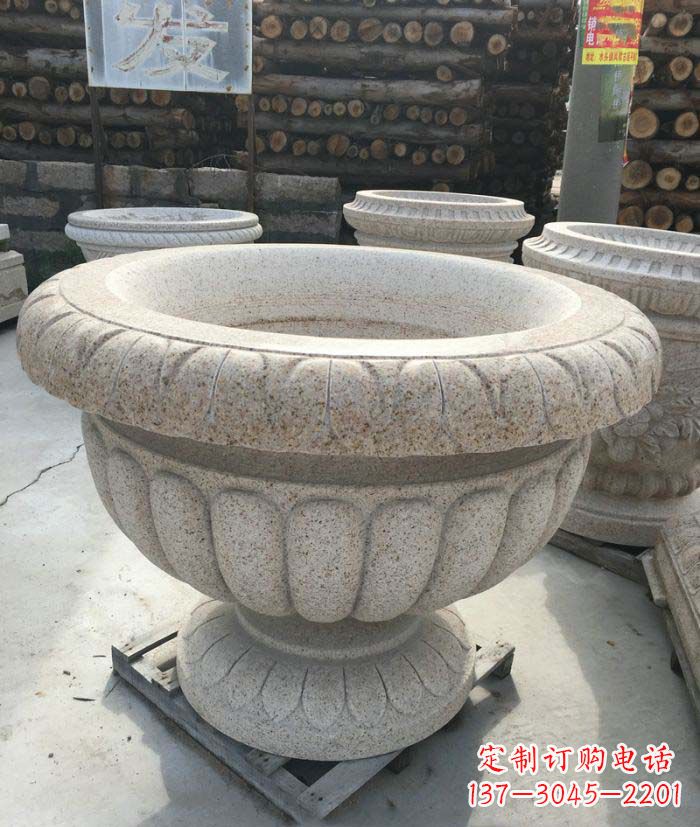三明高质量大理石花盆石雕