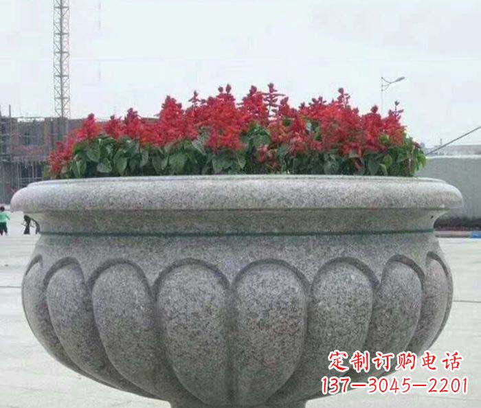 三明精美大理石花盆雕塑