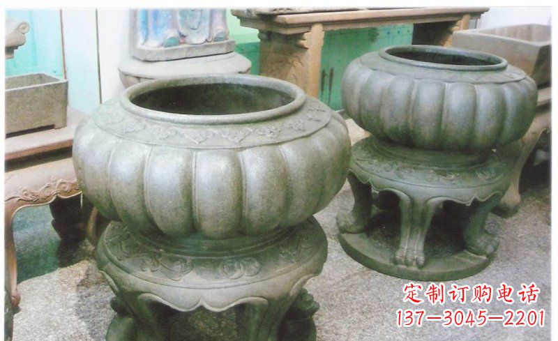 三明铜质公园水缸雕塑