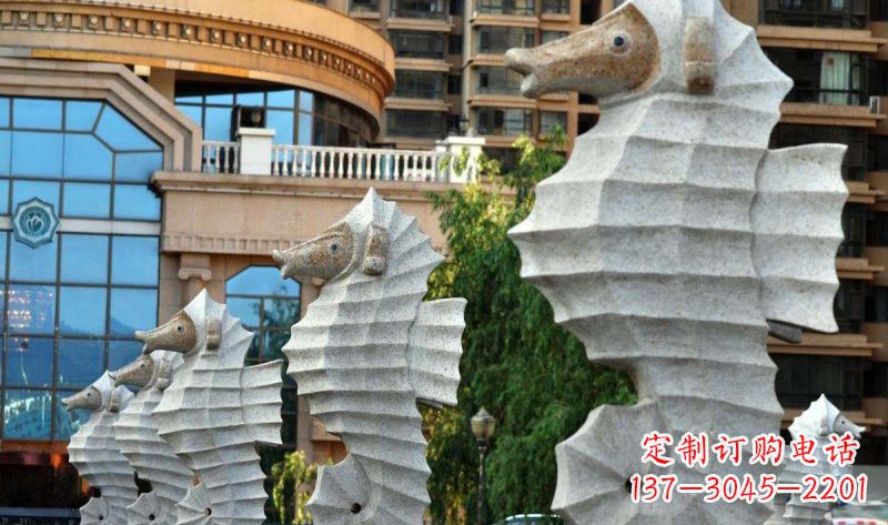 三明艺术级小区喷水马雕塑