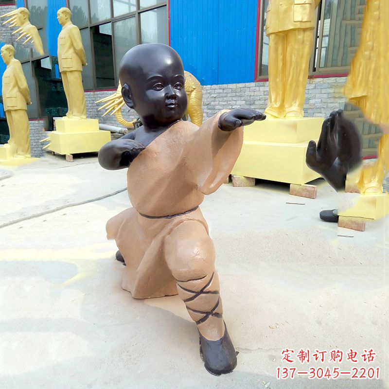 三明传承传统文化的绝佳礼品——“功夫小和尚”雕塑