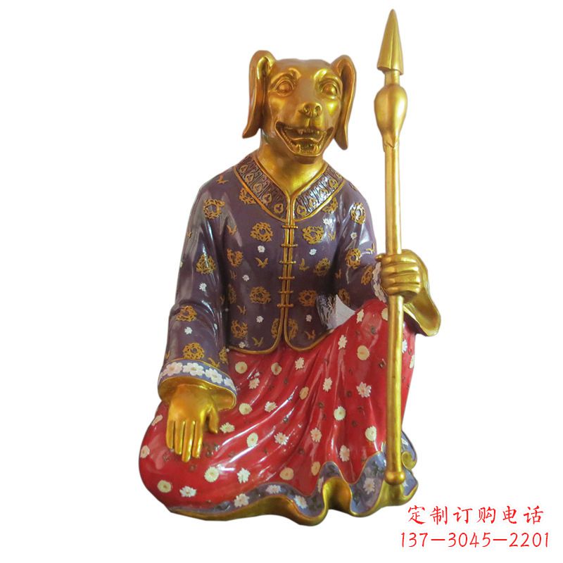 三明高端可爱的玻璃钢生肖雕塑