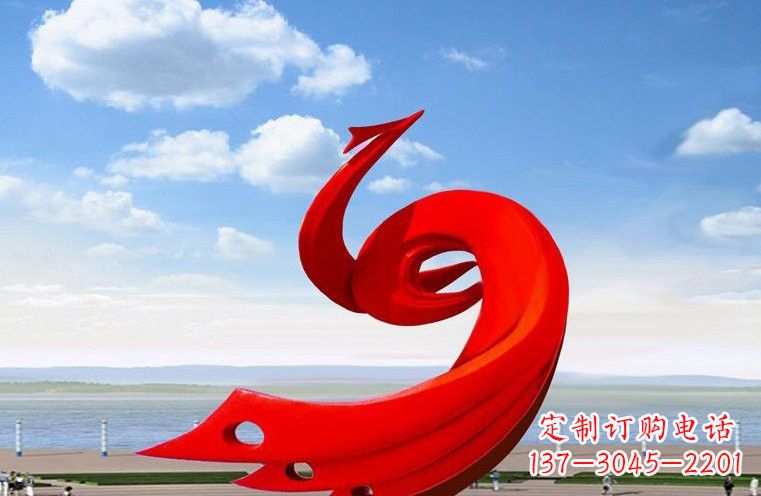 三明广场不锈钢抽象凤凰222