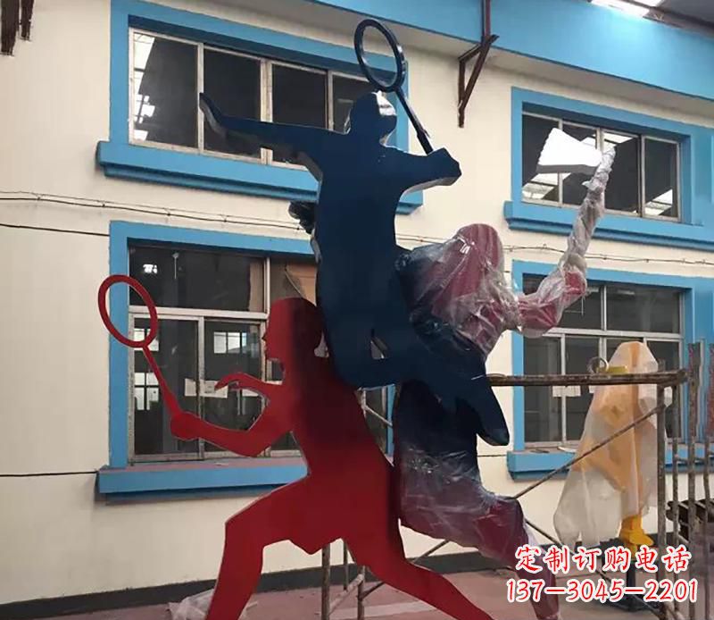 三明2英寸不锈钢羽毛球雕塑