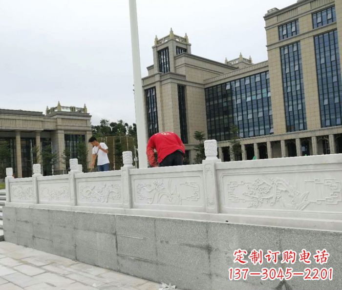 三明广场景观大理石栏板雕塑 (2)