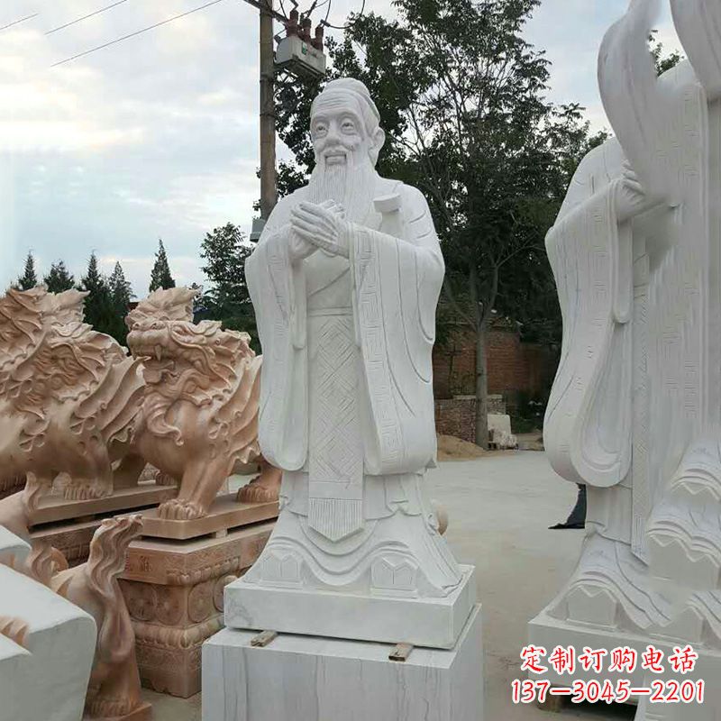 三明海外的孔子雕像——展示中国文化的象征