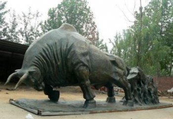 三明新中国拓荒牛铜雕，传承中国传统文化