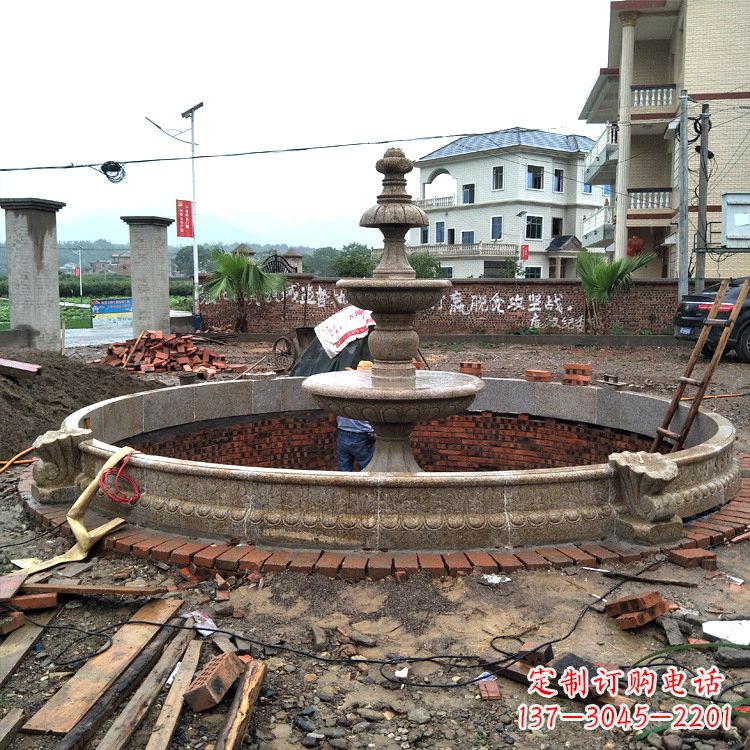 三明汉白玉喷泉石雕