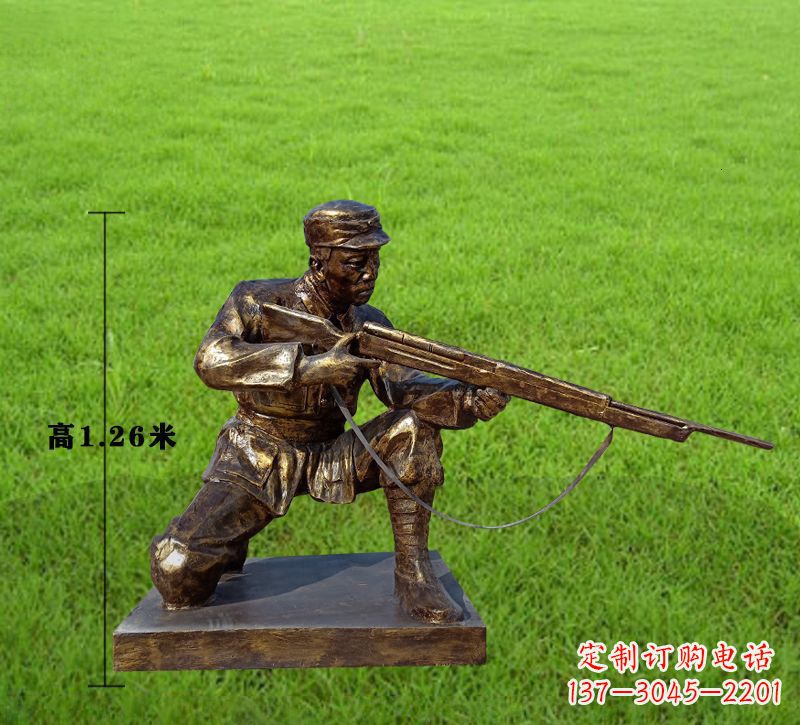 三明纪念红军铜像,精美文物雕塑