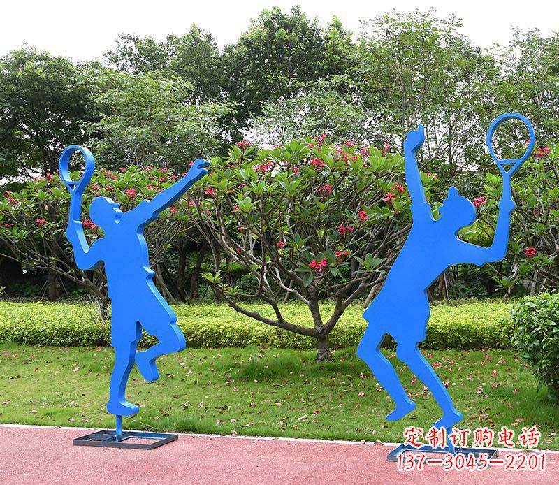 三明不锈钢羽毛球人物雕塑