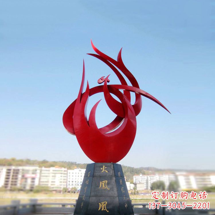 三明火凤凰不锈钢雕塑,凝聚精致,传递闪耀