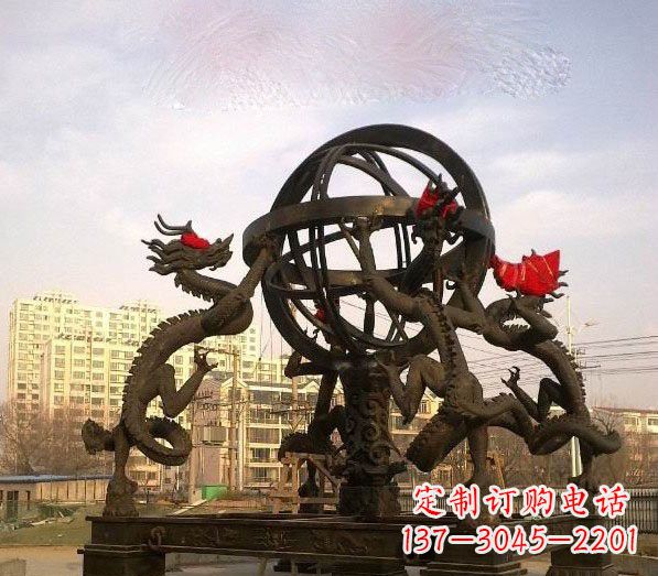 三明浑天仪铜雕:以精湛的手工雕刻出活生生的精美作品