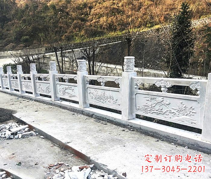 三明景区大理石栏杆石雕 (2)