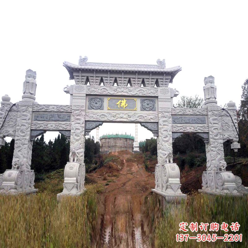 三明景区入口石牌坊雕塑,为您塑造独一无二的精美雕塑