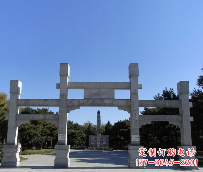 三明中领雕塑石雕牌坊定制