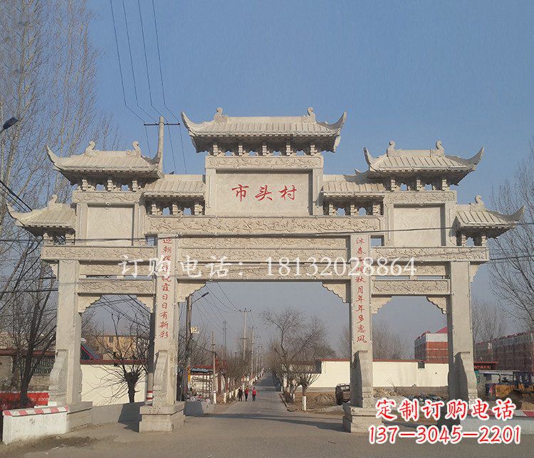 三明景区三门七楼石雕牌坊——精美绝伦的牌坊雕塑