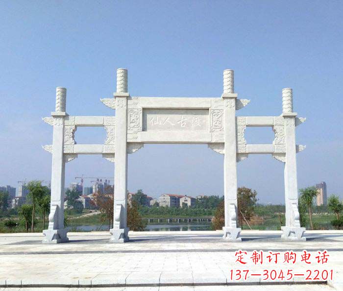 三明精美牌楼石雕,给你传统文化的享受