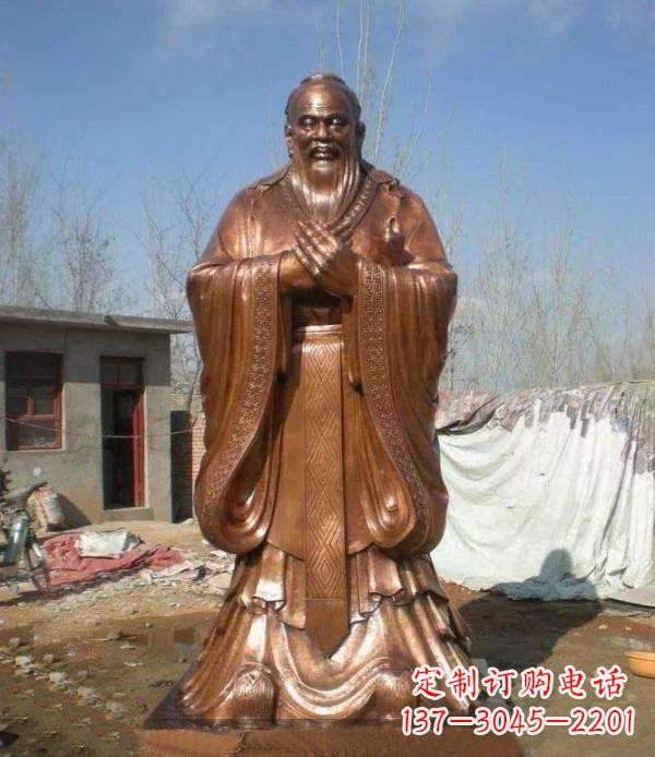 三明孔子古代名人铜雕