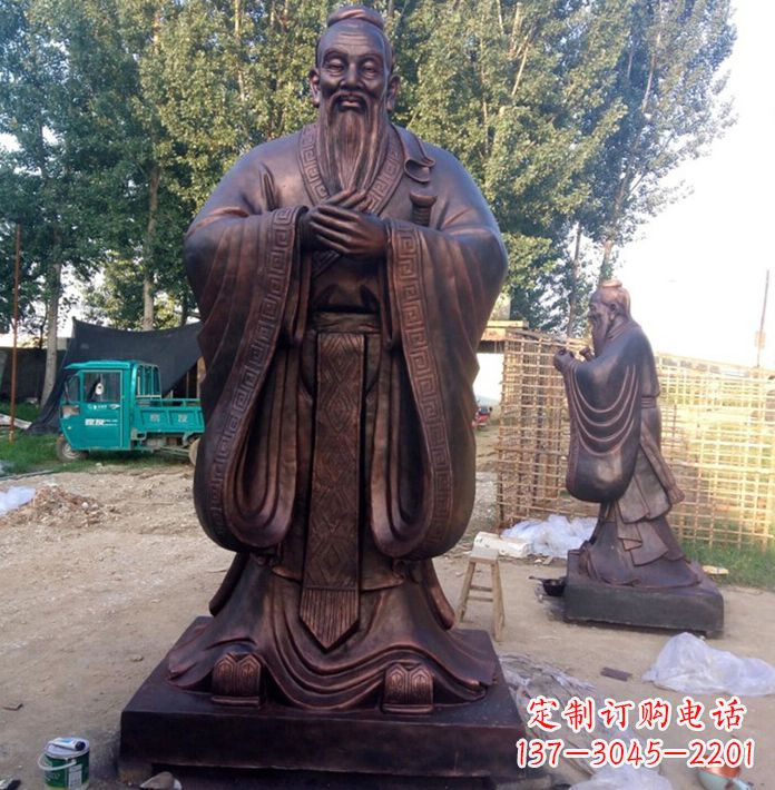 三明孔子讲学雕塑