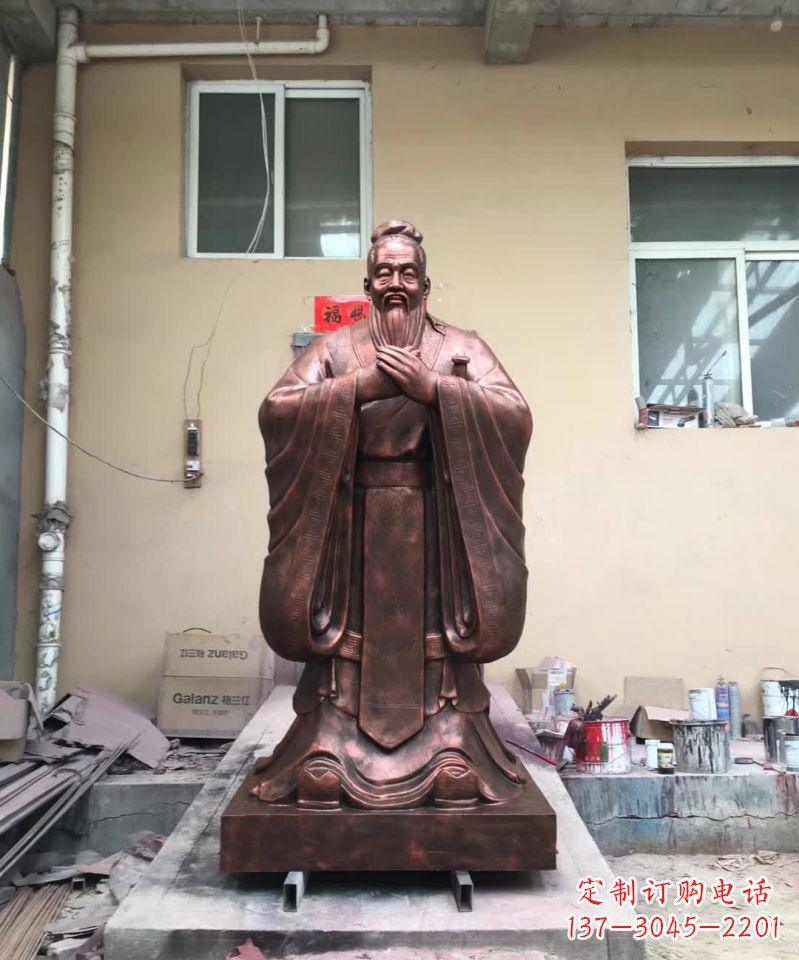 三明传承中华文化精髓,尊崇古代伟大思想家——中领雕塑定制孔子雕塑