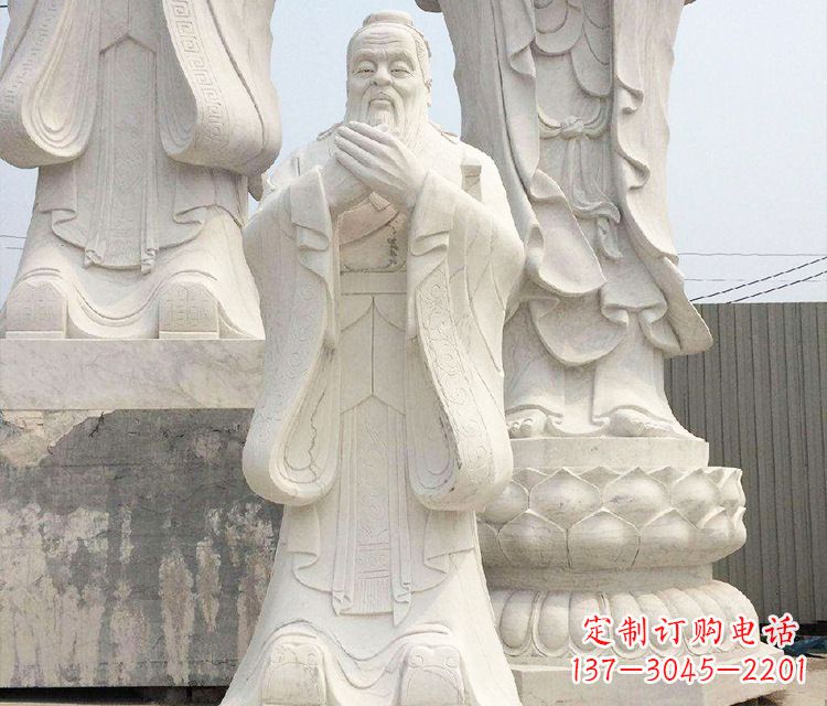 三明领雕塑让孔子神态永驻——孔子三雕像
