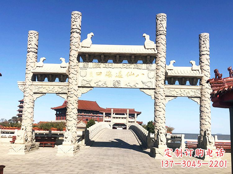 三明临夏石雕牌坊—打造国风精美雕塑