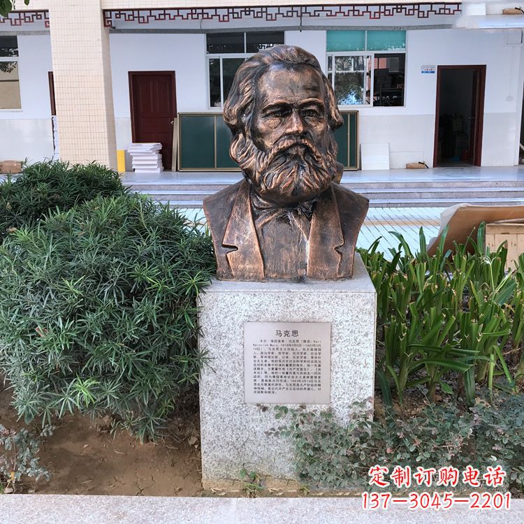 三明马克思铸铜头像雕塑，记录校园历史精彩