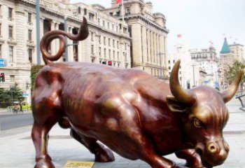 三明华尔街牛招财牛铜雕，拥有力量的象征