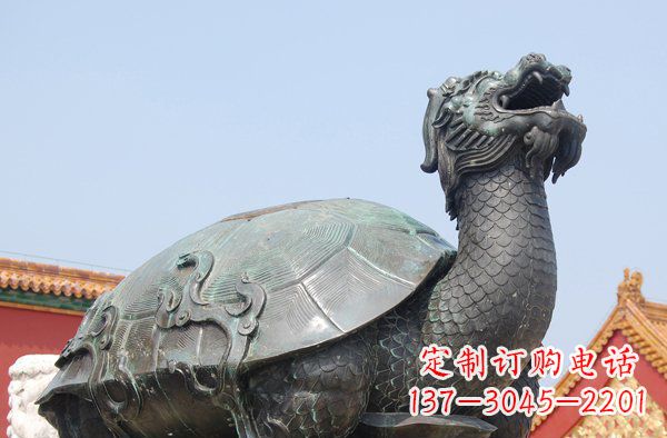 三明青铜龙龟寺庙神兽铜雕