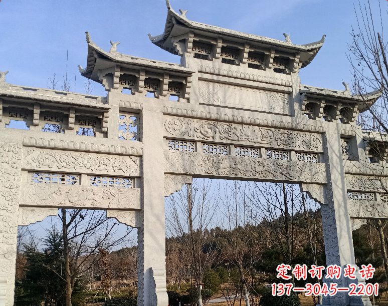 三明石雕乡村牌坊