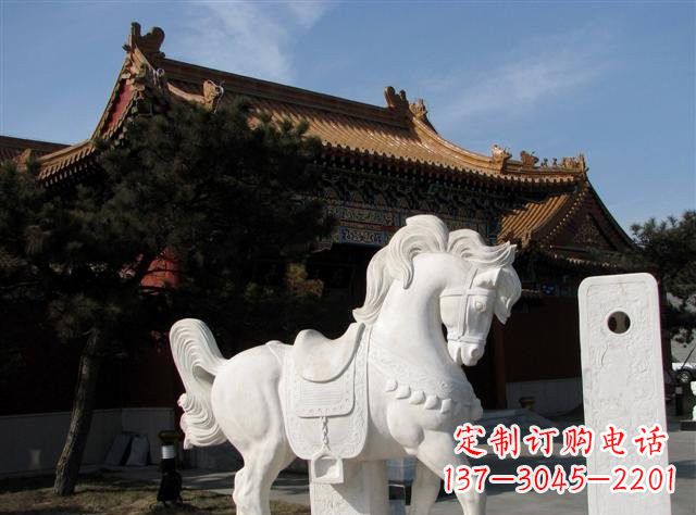 三明石雕小马
