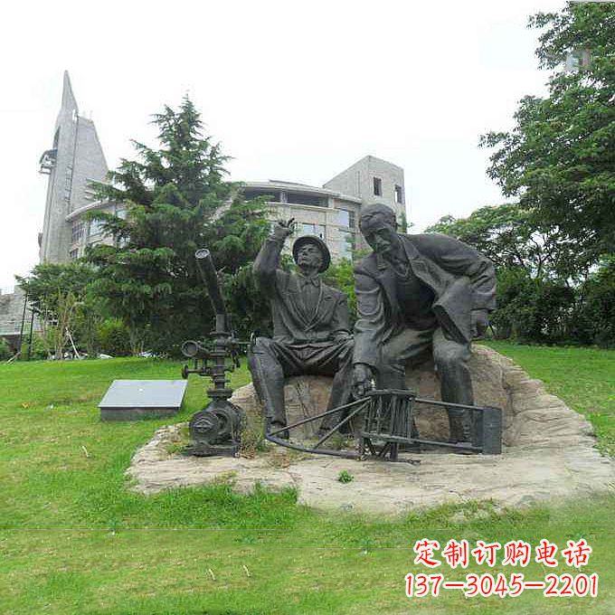 三明世界名人美国著名发明家莱特兄弟公园名人雕塑