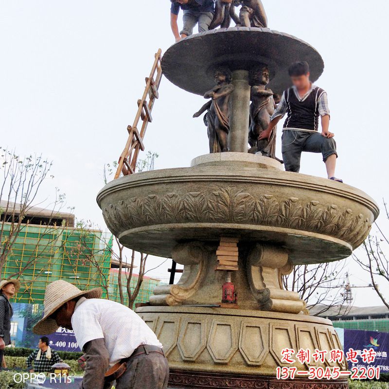 三明水头石雕喷泉