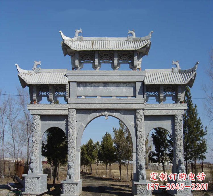 三明寺庙石牌坊
