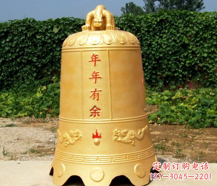 三明寺庙铜钟雕塑 (2)
