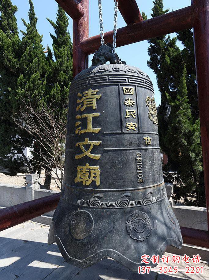 三明寺庙铜钟雕塑 (5)