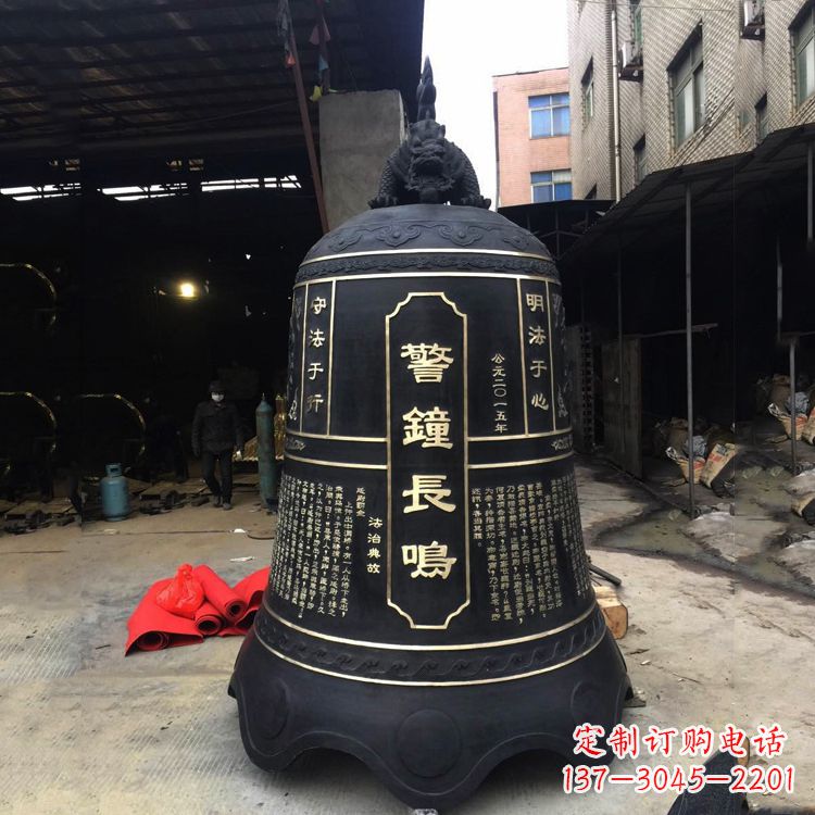三明寺庙铜钟雕塑