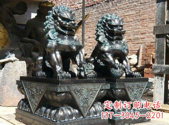 三明天安门狮子铜雕塑