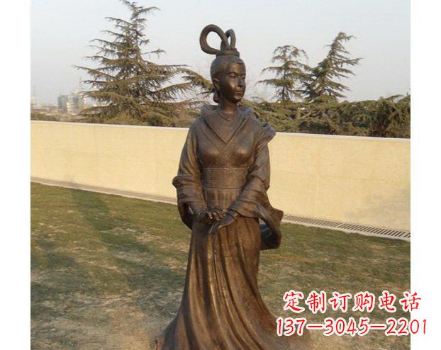 三明铜雕古代美女人物雕塑