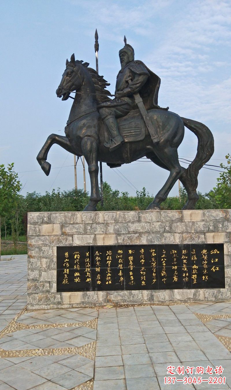 三明铜雕古代名人岳飞