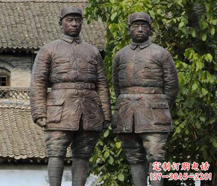 三明铜雕解放军战士人物雕塑