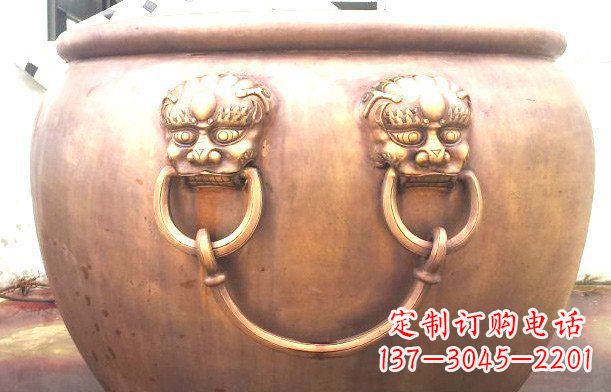 三明铜雕水缸寺庙景观雕塑_1