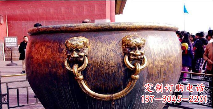 三明铜雕水缸寺庙景观雕塑
