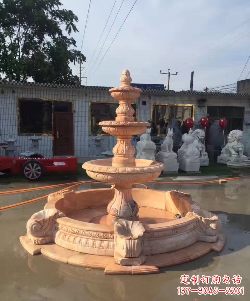 三明晚霞红欧式流水喷泉