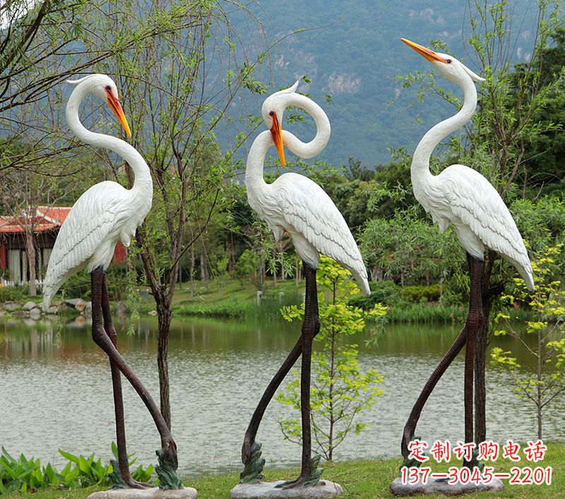 三明仙鹤的雕塑