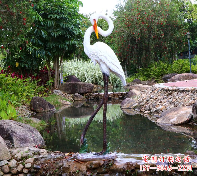 三明仙鹤雕塑摆件