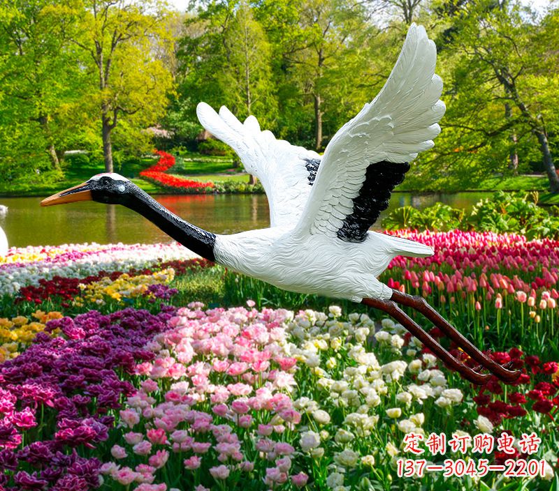 三明仙鹤雕塑灯