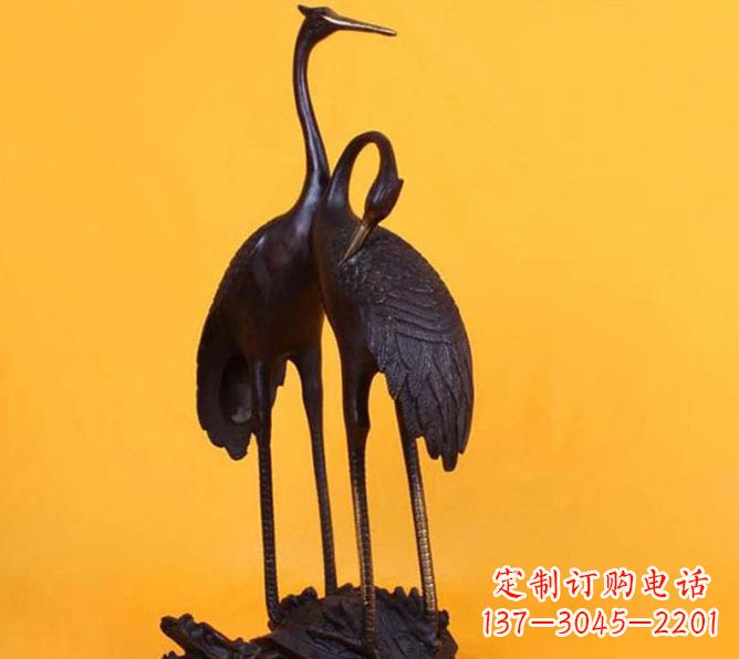 三明仙鹤雕塑铜