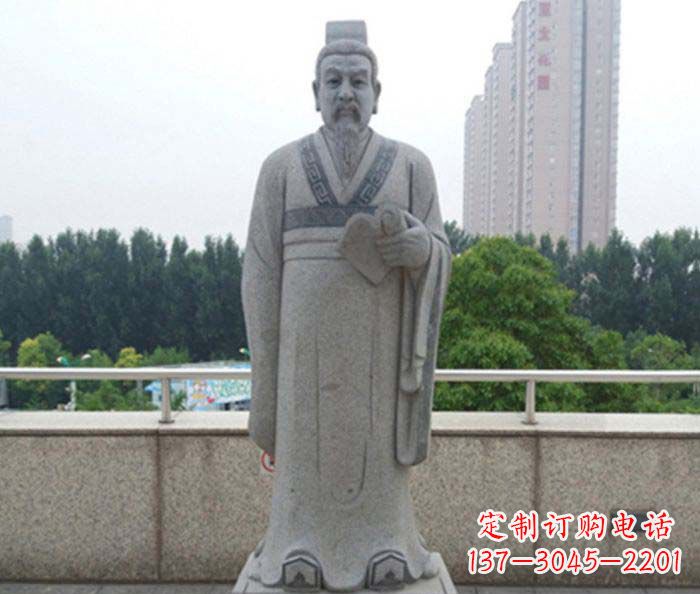三明先秦法家代表人物商鞅石雕